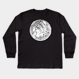 Coin collector tshirt and great gift numismatic fans Kids Long Sleeve T-Shirt